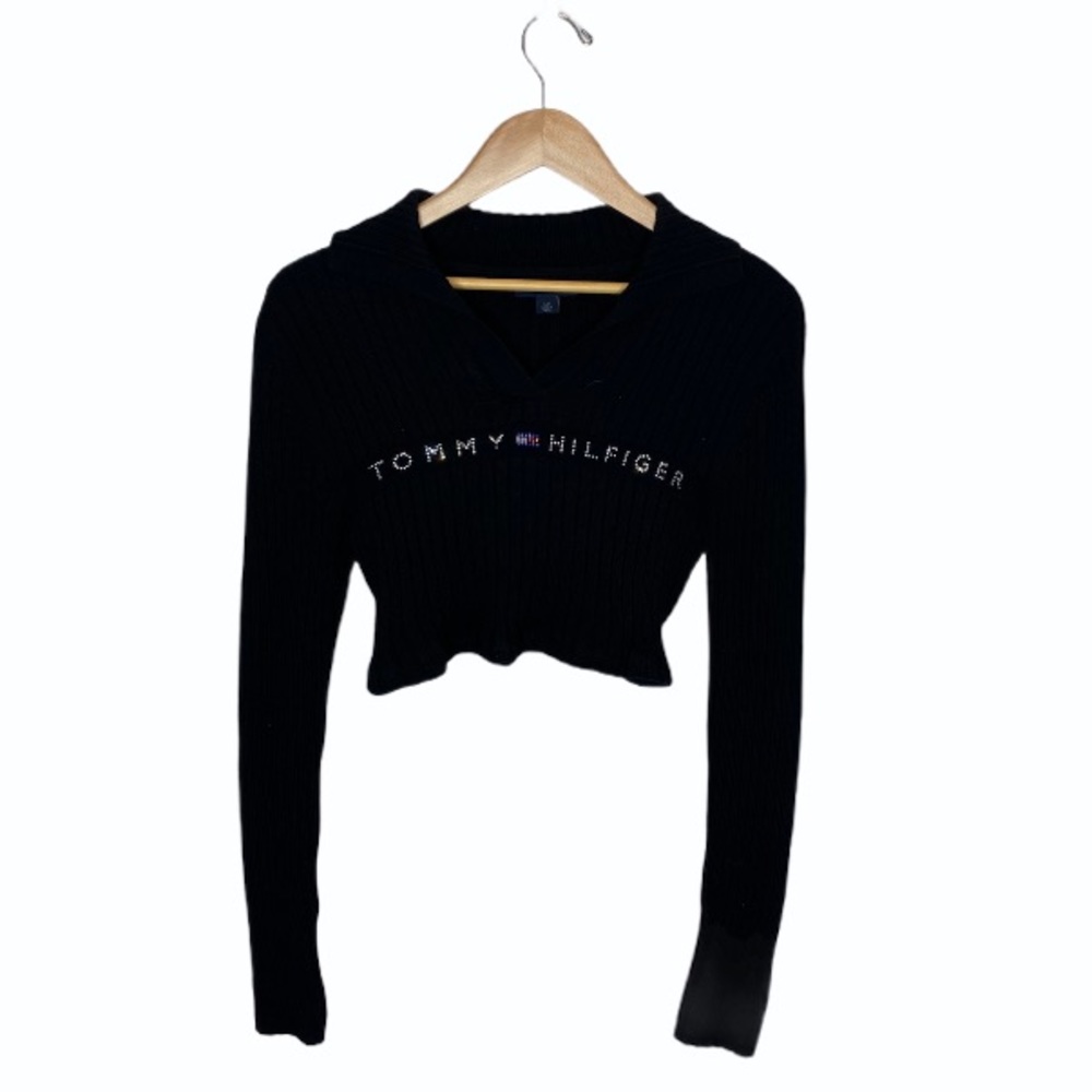 sold***Vintage Tommy Hilfiger Cropped Sweater - Picture 2 of 7